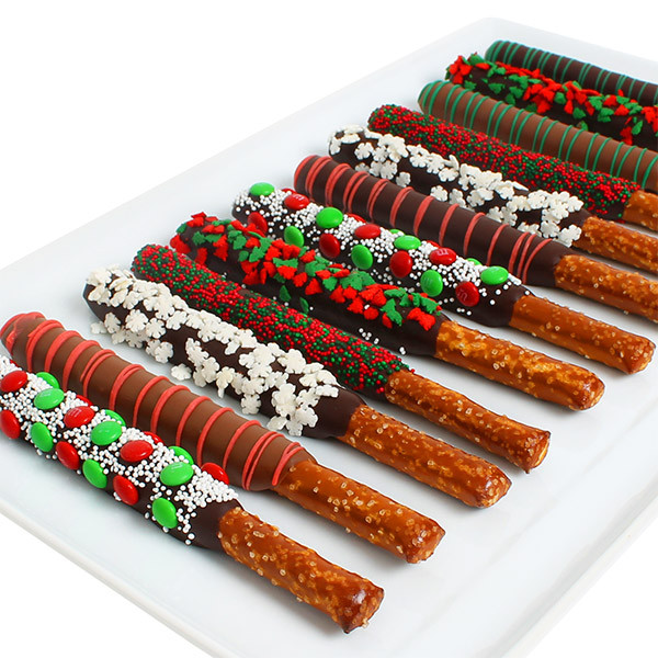 Chocolate Covered Pretzels Christmas
 Christmas Pretzels by GourmetGiftBaskets