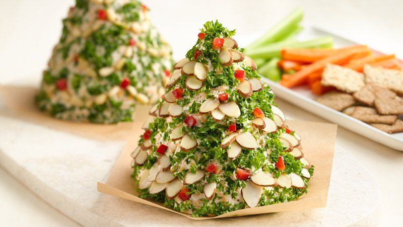 Christmas Appetizers Ideas
 Holiday Tree Shaped Cheese Ball recipe from Betty Crocker