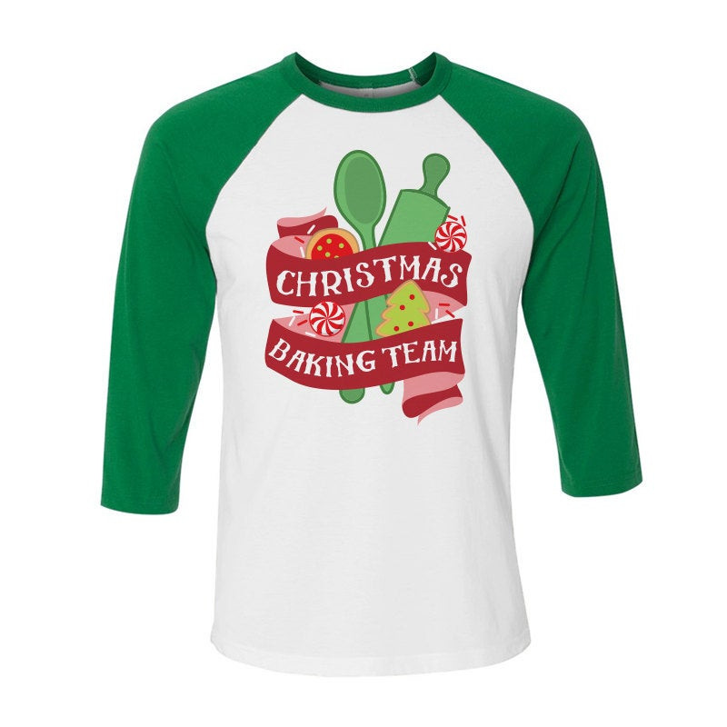 Christmas Baking Shirts
 Christmas Baking Team Baseball Shirt Ugliest Christmas