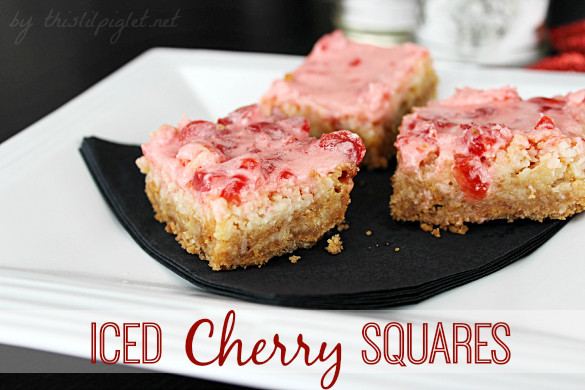 Christmas Baking Squares
 Iced Cherry Squares Christmas Squares and Cookies This