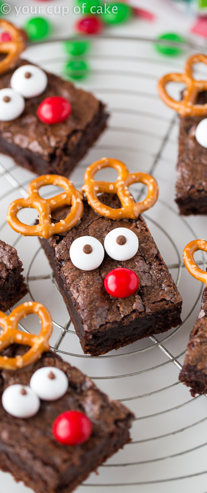 Christmas Brownies Ideas
 Easy Rudolph Brownies Your Cup of Cake