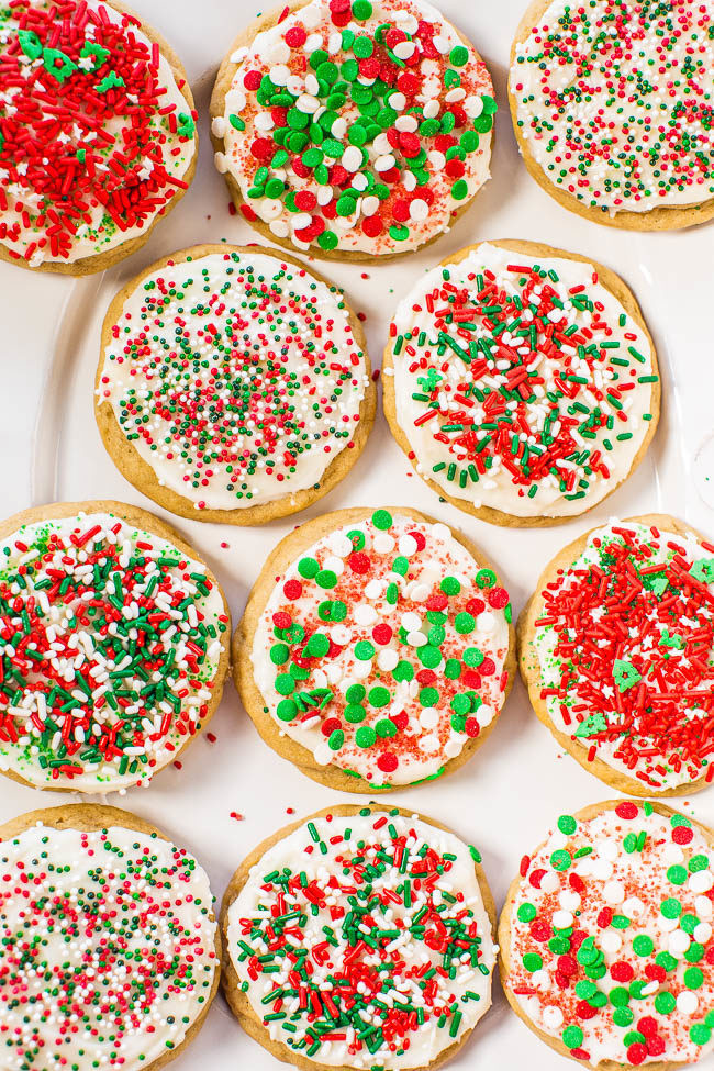 Christmas Butter Cookies With Sprinkles
 Chocolate Peanut Butter Stacks Averie Cooks