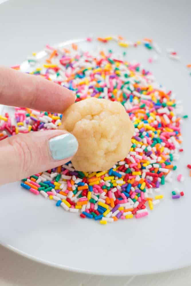 Christmas Butter Cookies With Sprinkles
 Rainbow Sprinkled Butter Cookies Recipe So soft and easy