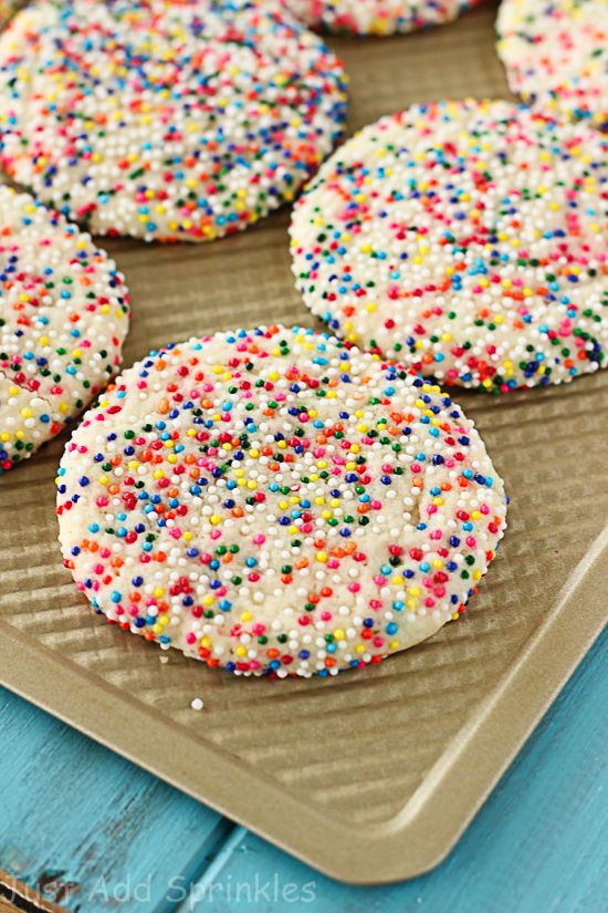 Christmas Butter Cookies With Sprinkles
 Sprinkled Sugar Cookies Recipe