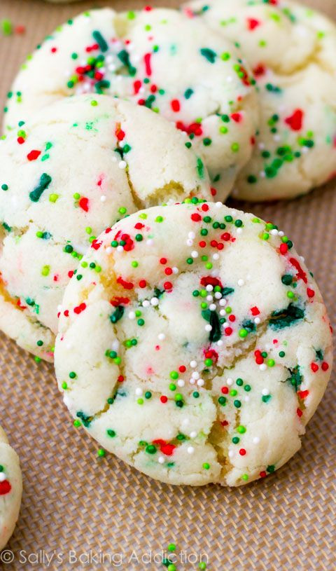 Christmas Cake Cookies
 Confetti Cake Batter Cookies Recipe Yummy
