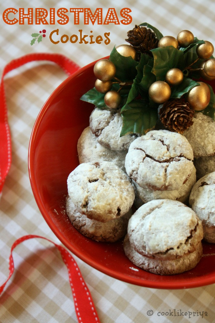 Christmas Candy And Cookie Recipe
 Cook like Priya Chocolate Crinkles