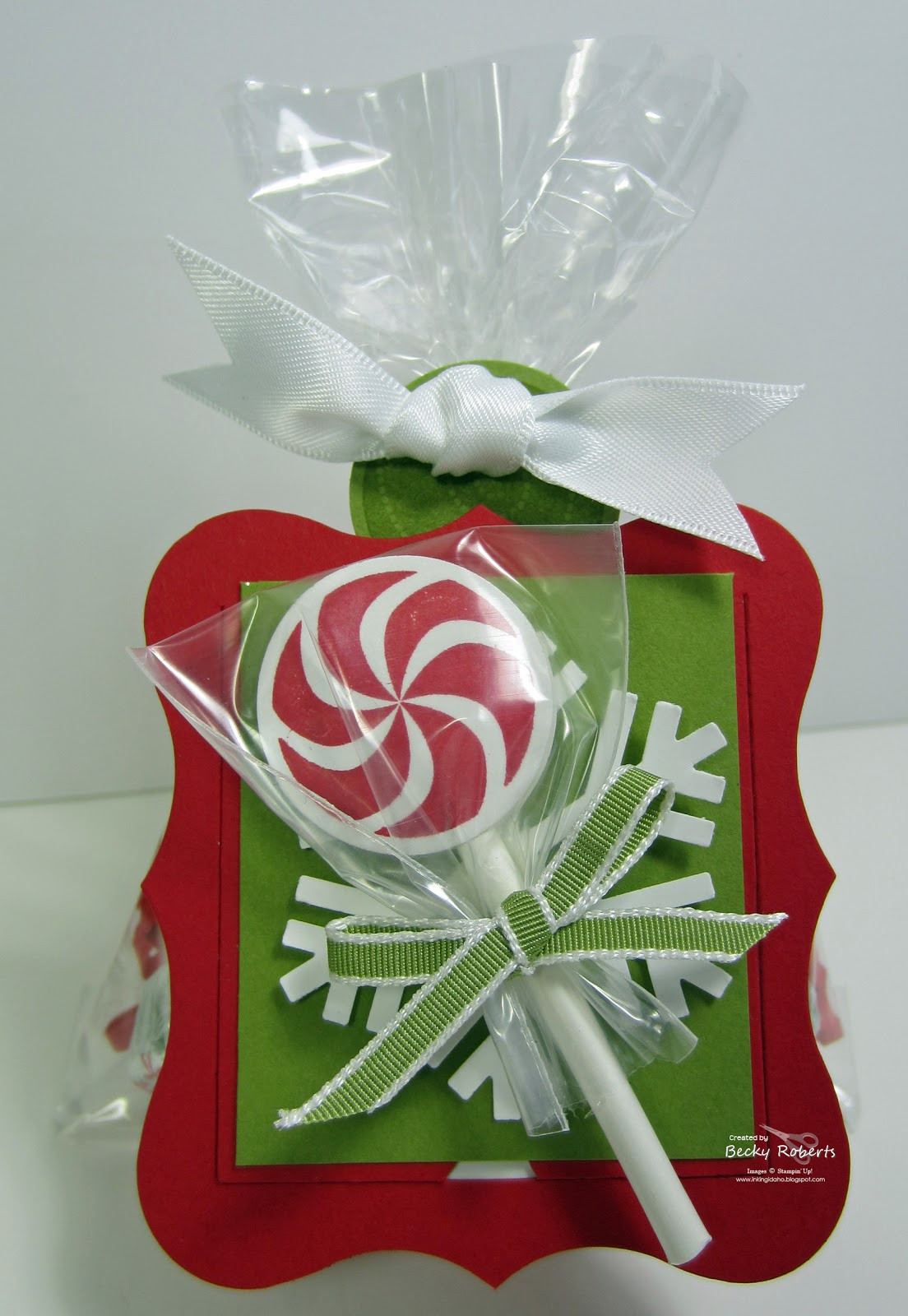Christmas Candy Bags
 Inking Idaho Peppermint Lollipop Candy Bags