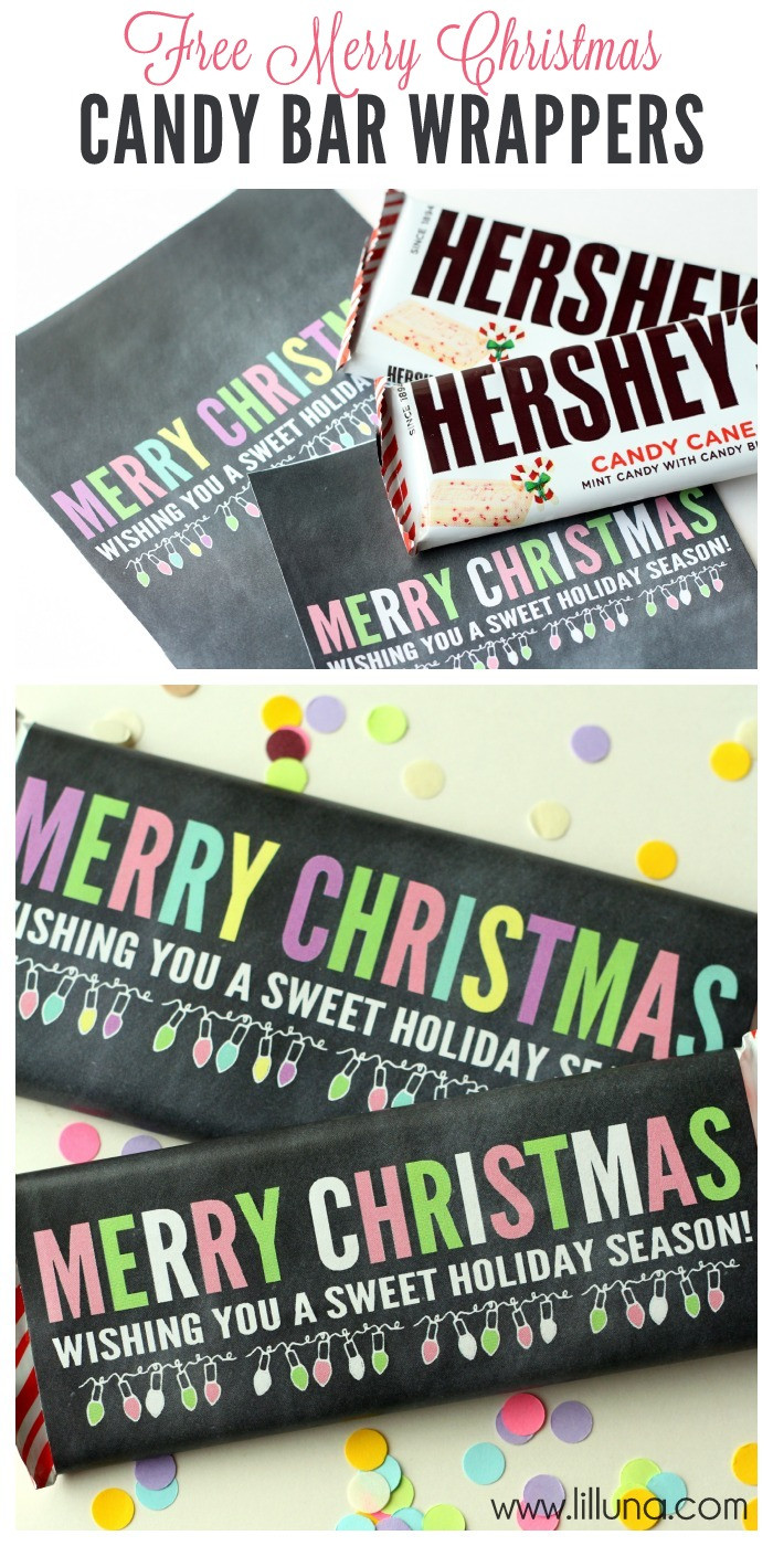 Christmas Candy Bar Wrappers
 10 Free Christmas Printables