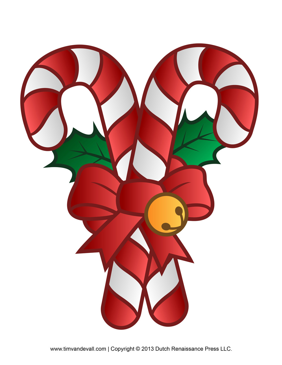 Christmas Candy Cane
 Free Candy Cane Template Printables Clip Art & Decorations