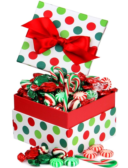 Christmas Candy Gift Boxes
 Christmas Jovial Dot Candy Gift Box • Christmas Candy