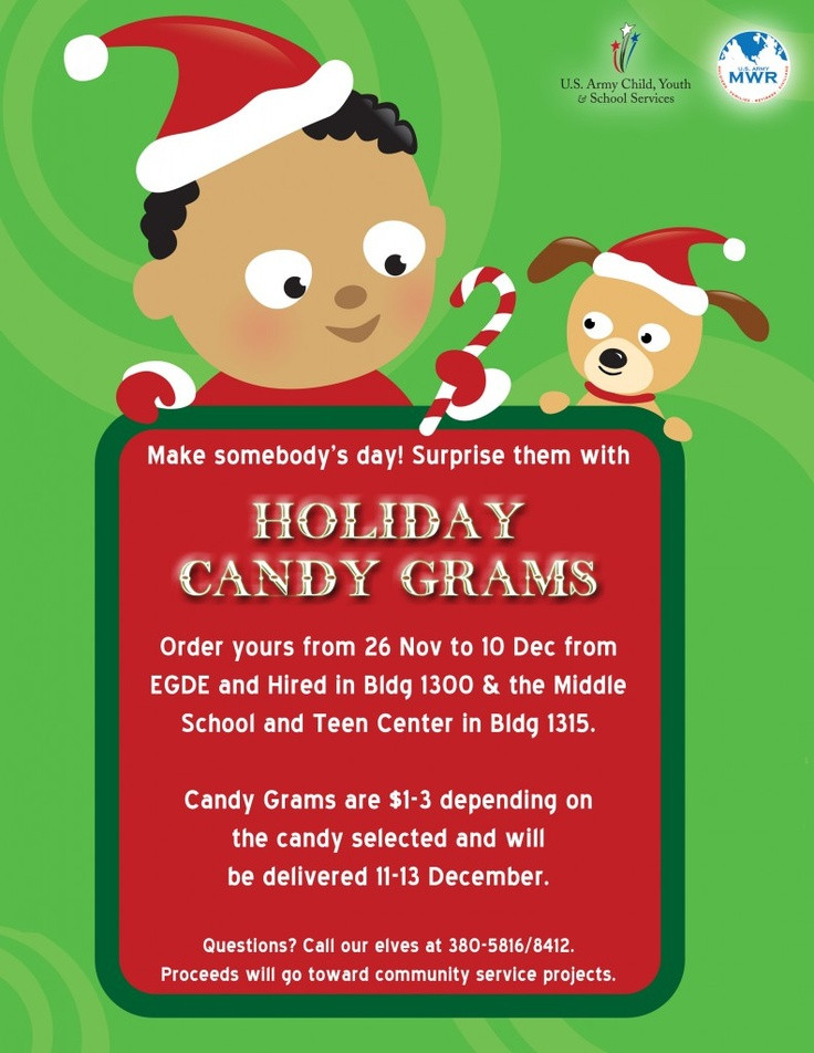Christmas Candy Gram Ideas
 Holiday Candy Grams For Sale through CYSS