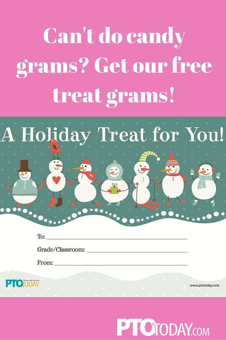 Christmas Candy Grams
 Use our "treat grams" to send little holiday treats like