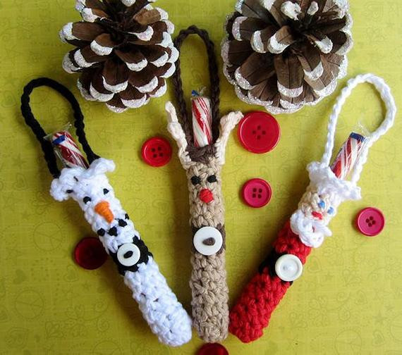 Christmas Candy Holders
 Christmas Candy Cane Holder Ornament Crochet Pattern Chr0026