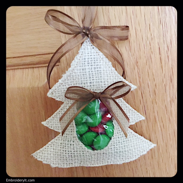 Christmas Candy Holders
 Machine Embroidered Christmas Candy Holder Set Embroidery It