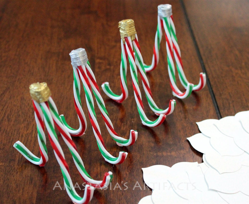 Christmas Candy Holders
 Christmas Place Card Holder Candy Cane Place Card Holder