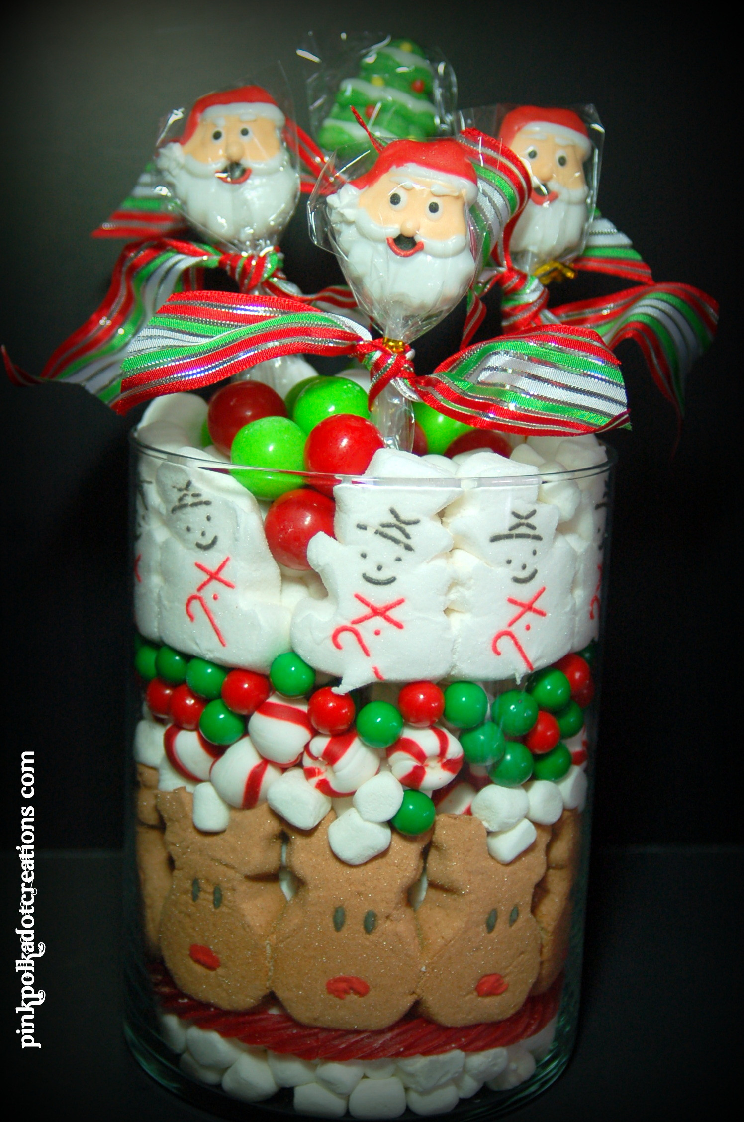 Christmas Candy Image
 Christmas Candy Jar Pink Polka Dot Creations