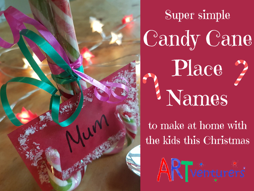 Christmas Candy Names
 Christmas Candy Cane Place Name Settings
