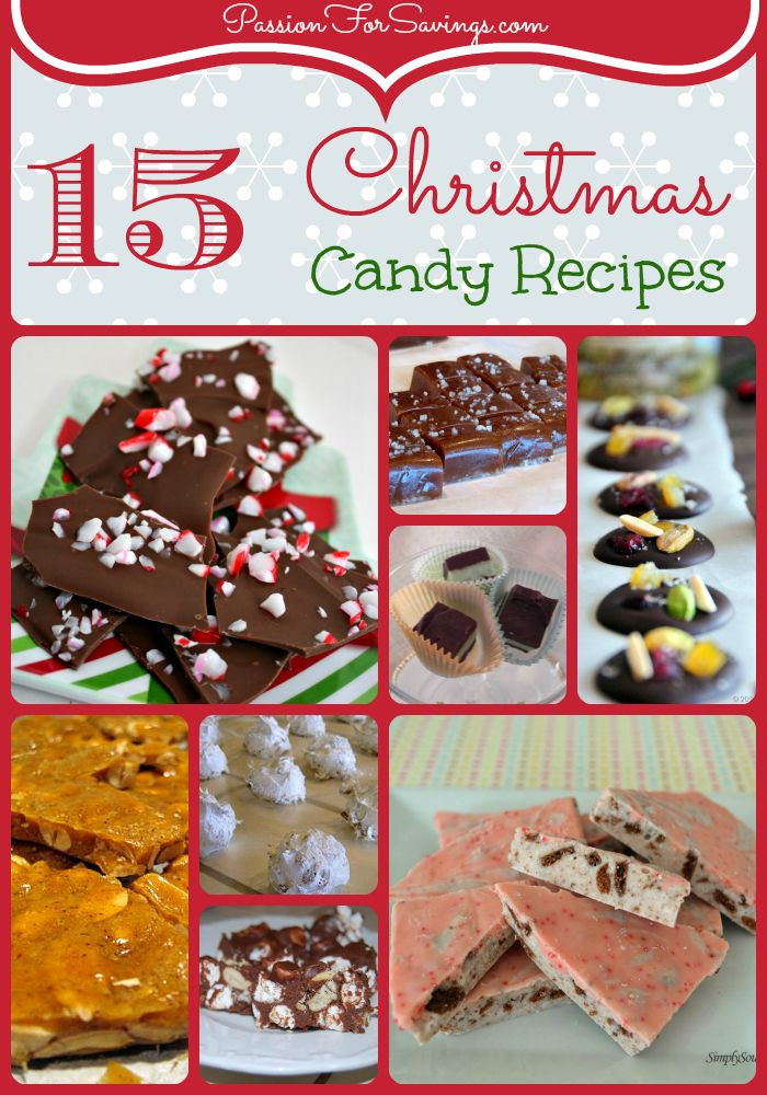 Christmas Candy Recipes Pinterest
 I’ve rounded up 15 new Christmas Candy Recipes that you’ll