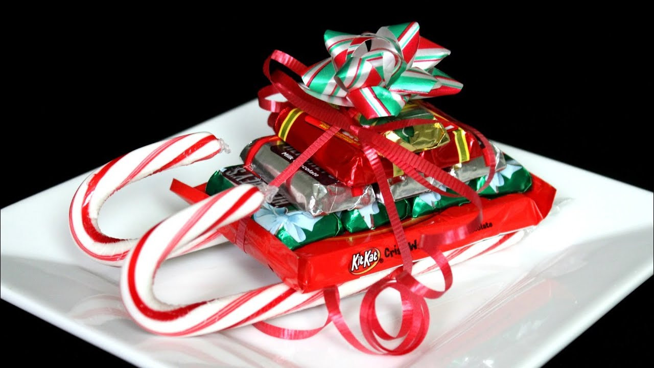 Christmas Candy Sleighs
 CHRISTMAS CANDY CANE SLEIGH HOW TO
