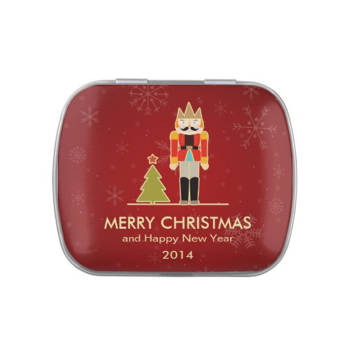 Christmas Candy Tins
 Merry Christmas Nutcracker Holiday Greeting Candy Tin