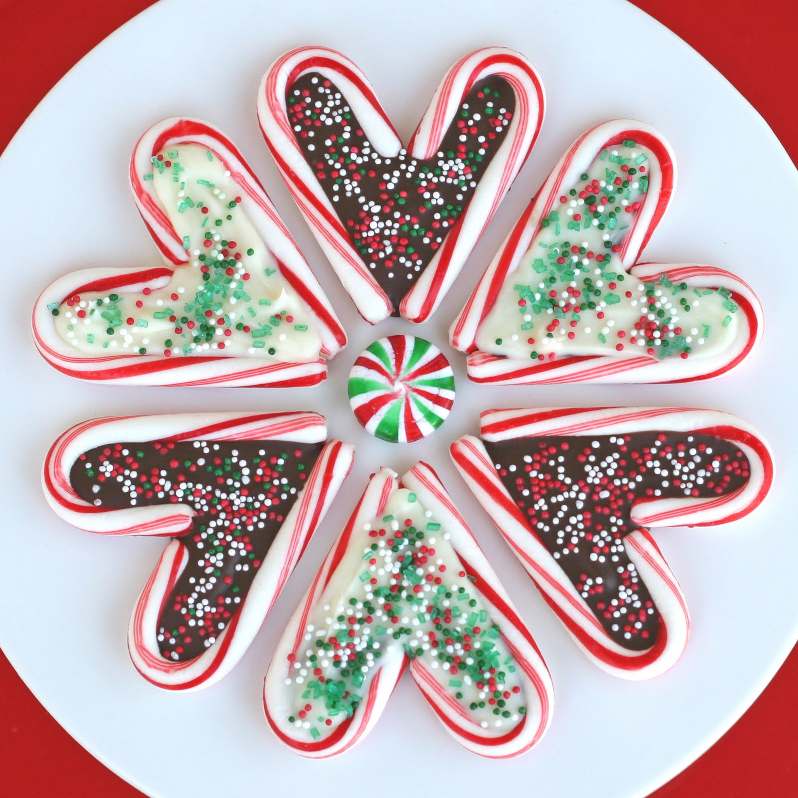 Christmas Candy Treats
 Candy Cane Hearts – Glorious Treats