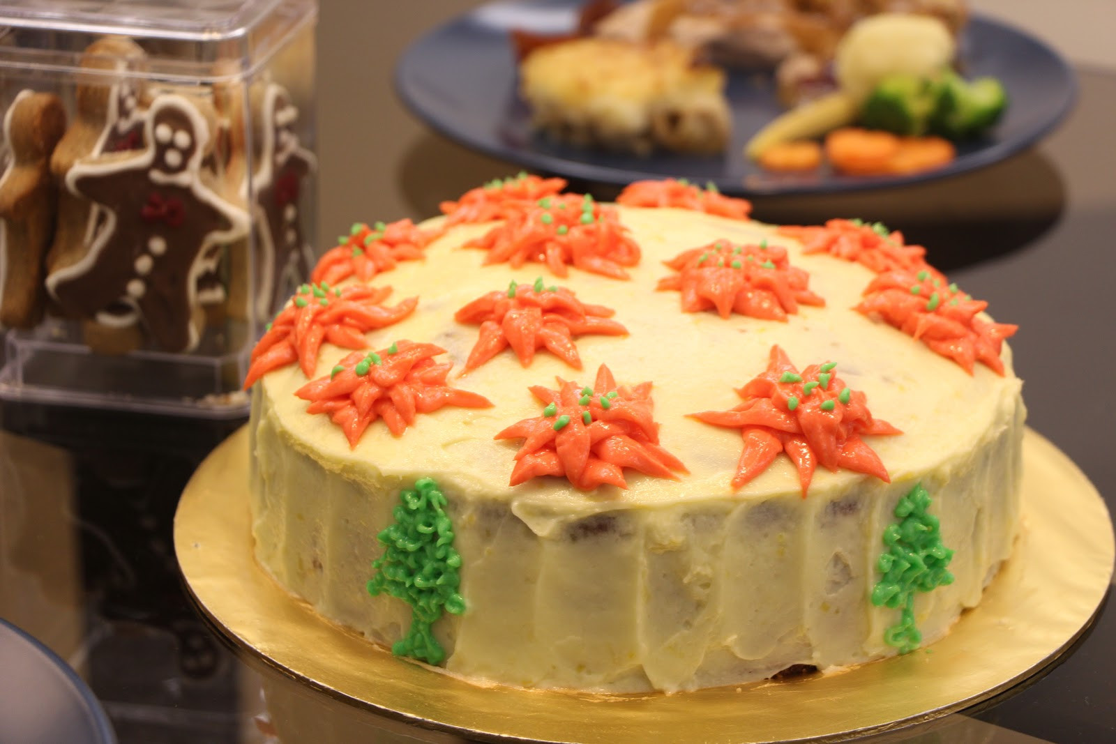 Christmas Carrot Cake
 Nasi Lemak Lover A Christmas dinner and A Carrot Cake