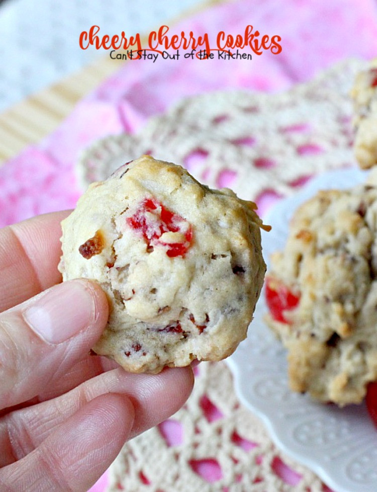 Christmas Cherries Cookies
 Cheery Cherry Cookies Can t Stay Out of the Kitchen