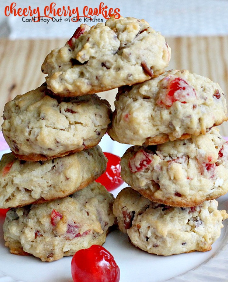 Christmas Cherries Cookies
 Cheery Cherry Cookies Can t Stay Out of the Kitchen