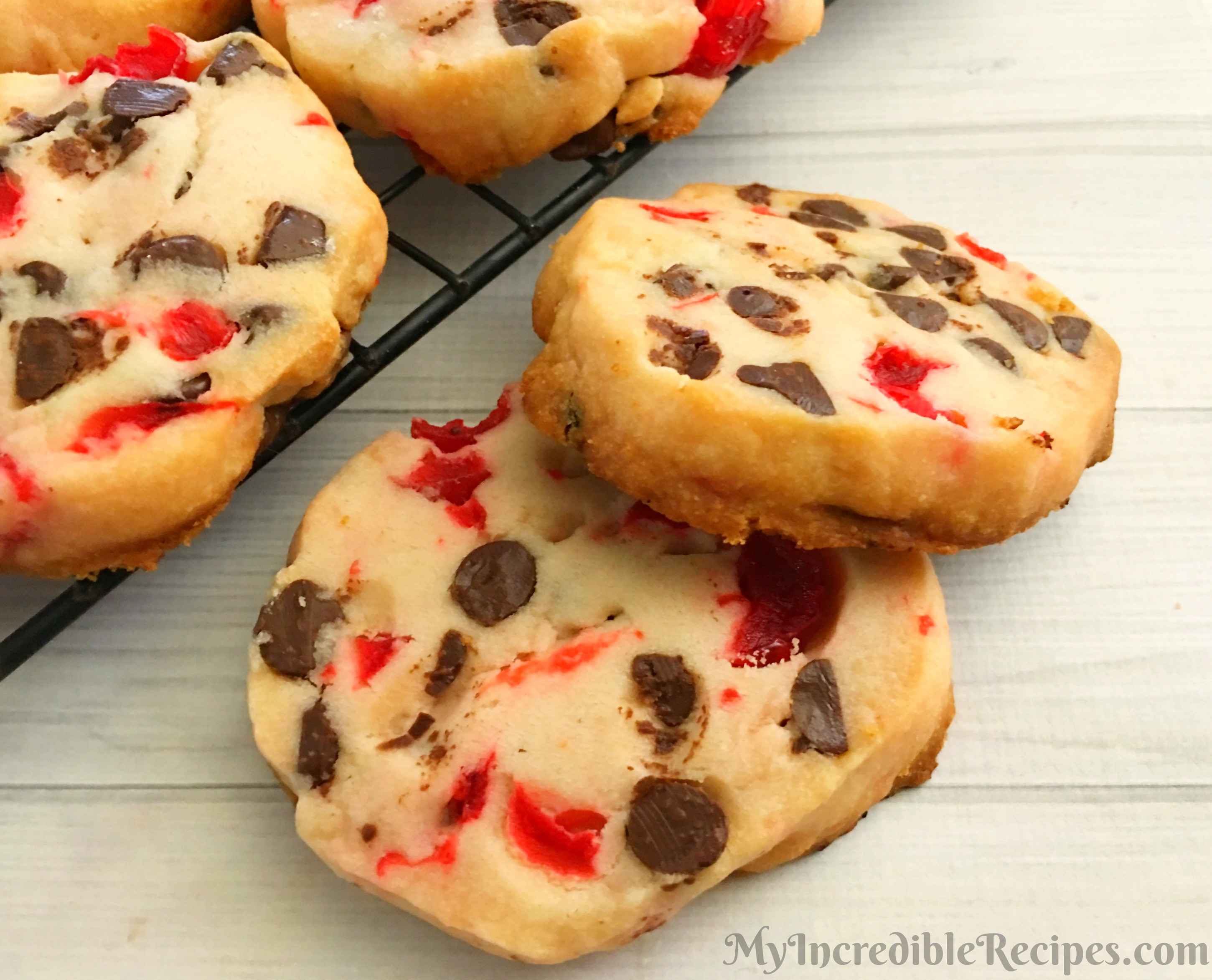 Christmas Cherries Cookies
 Maraschino Cherry Shortbread Christmas Cookies