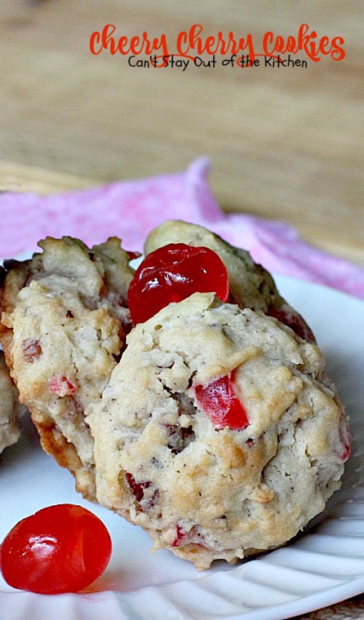 Christmas Cherries Cookies
 Cheery Cherry Cookies Can t Stay Out of the Kitchen