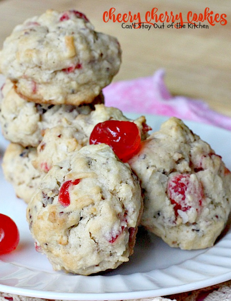 Christmas Cherry Cookies
 Cheery Cherry Cookies Can t Stay Out of the Kitchen