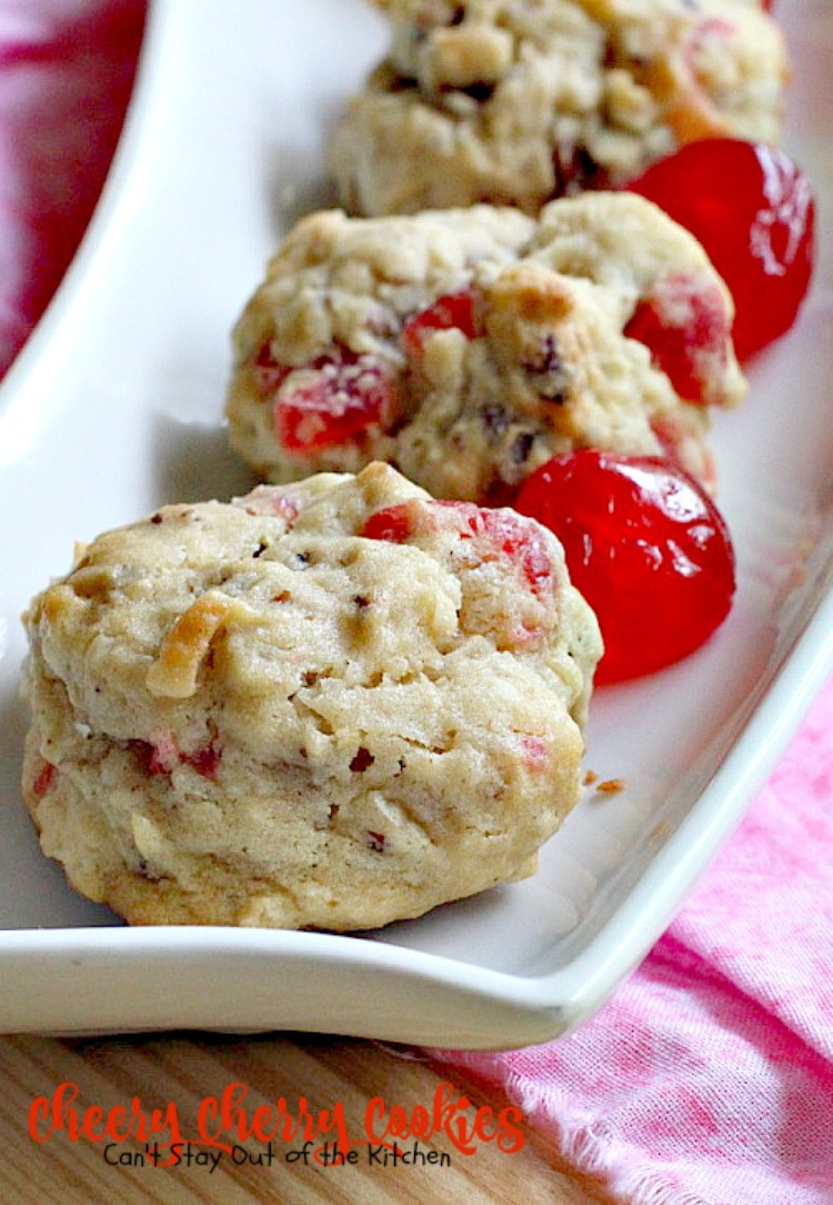 Christmas Cherry Cookies
 Cheery Cherry Cookies Can t Stay Out of the Kitchen