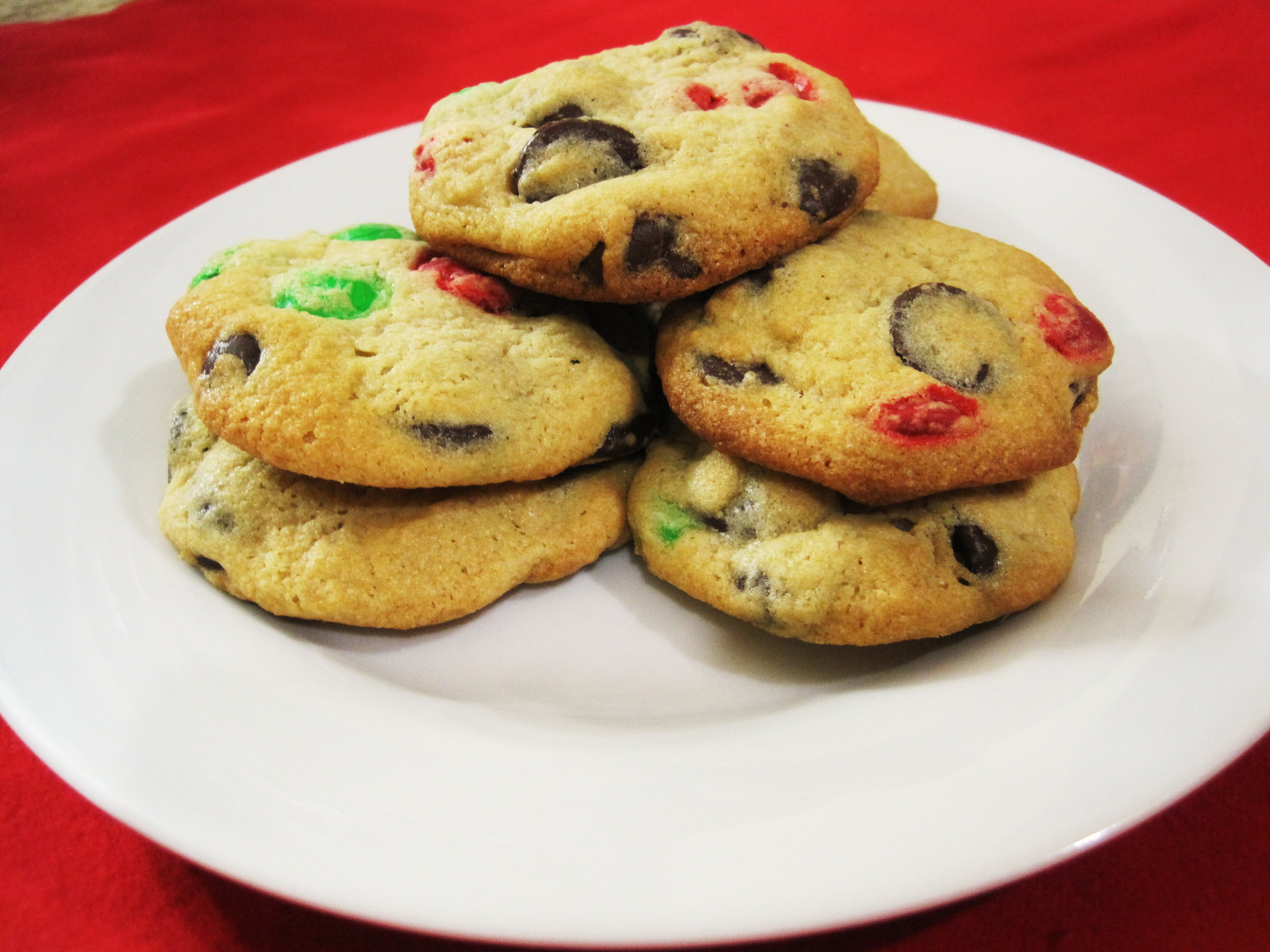 Christmas Choc Chip Cookies
 Holiday Chocolate Chip Cookies