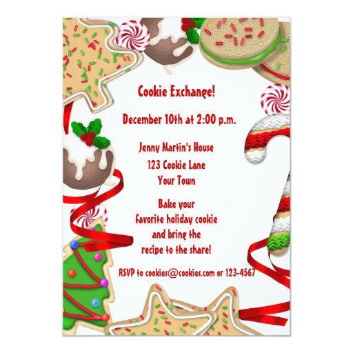 Christmas Cookies Borders
 Holiday Cookie Border Exchange Invitation