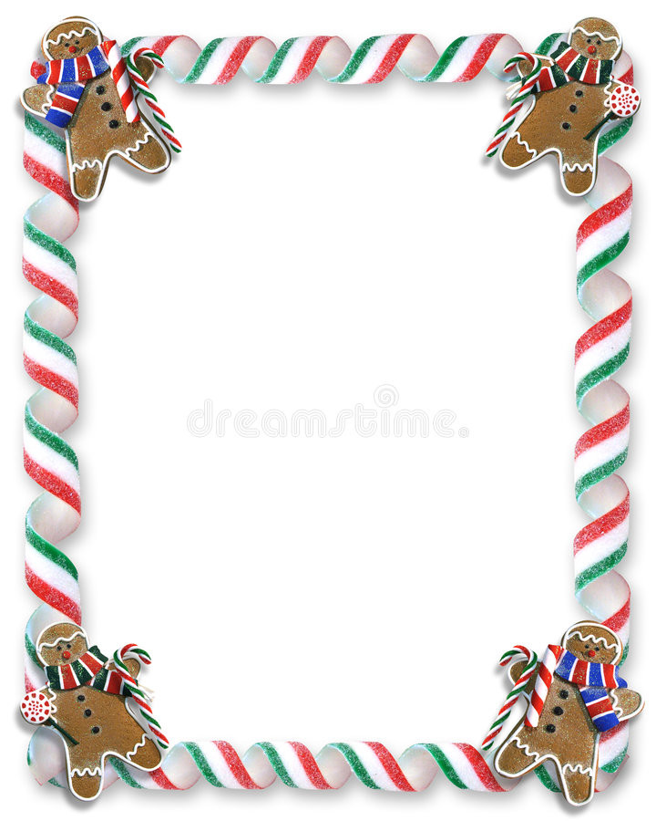 Christmas Cookies Borders
 Christmas Border Cookies And Candy Stock Illustration