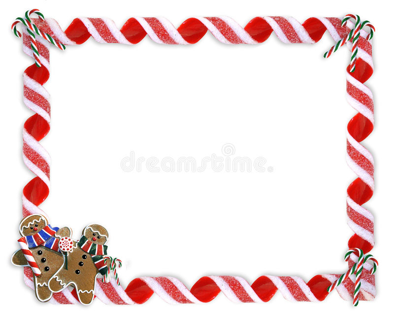 Christmas Cookies Borders
 Christmas Border Cookies And Candy Stock Illustration