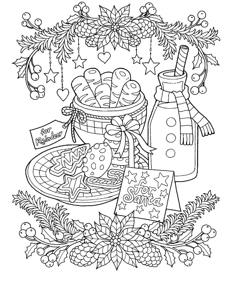Christmas Cookies Coloring Pages
 12 Christmas Drawing Download TY