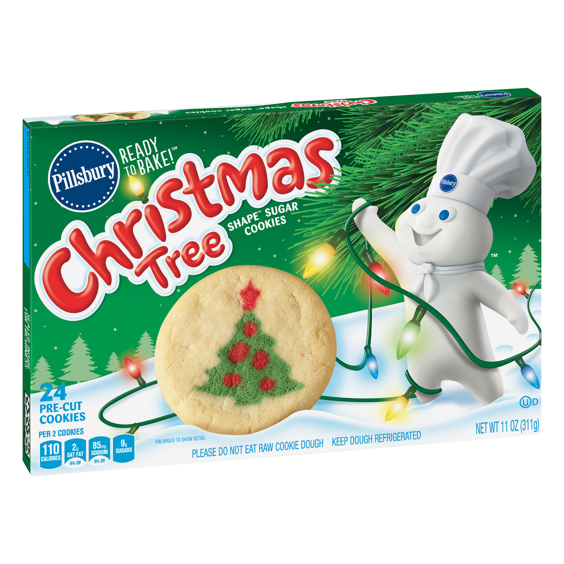 Christmas Cookies Pillsbury
 Pillsbury Ready to Bake Christmas Tree Shape Sugar