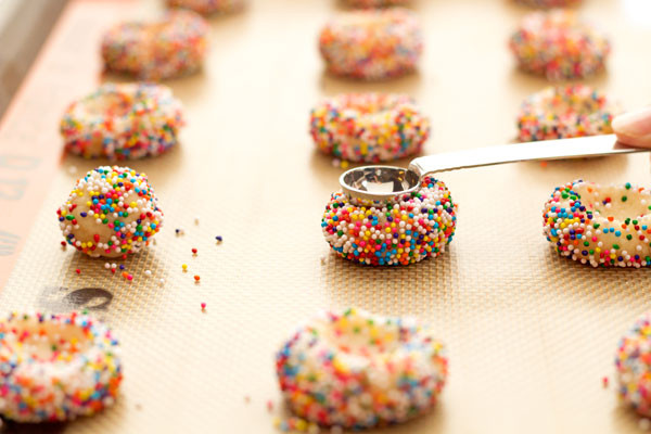 Christmas Cookies With Sprinkles
 Christmas Thumbprint Cookies 1 Cookie Mix 3 Ways