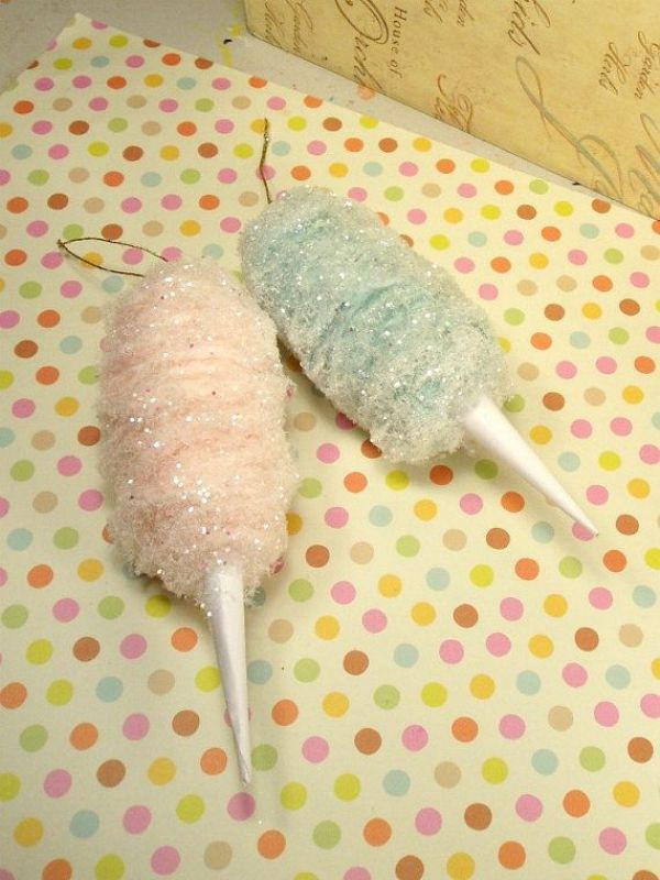 Christmas Cotton Candy
 25 Ideas To Make Candy Christmas Ornaments MagMent