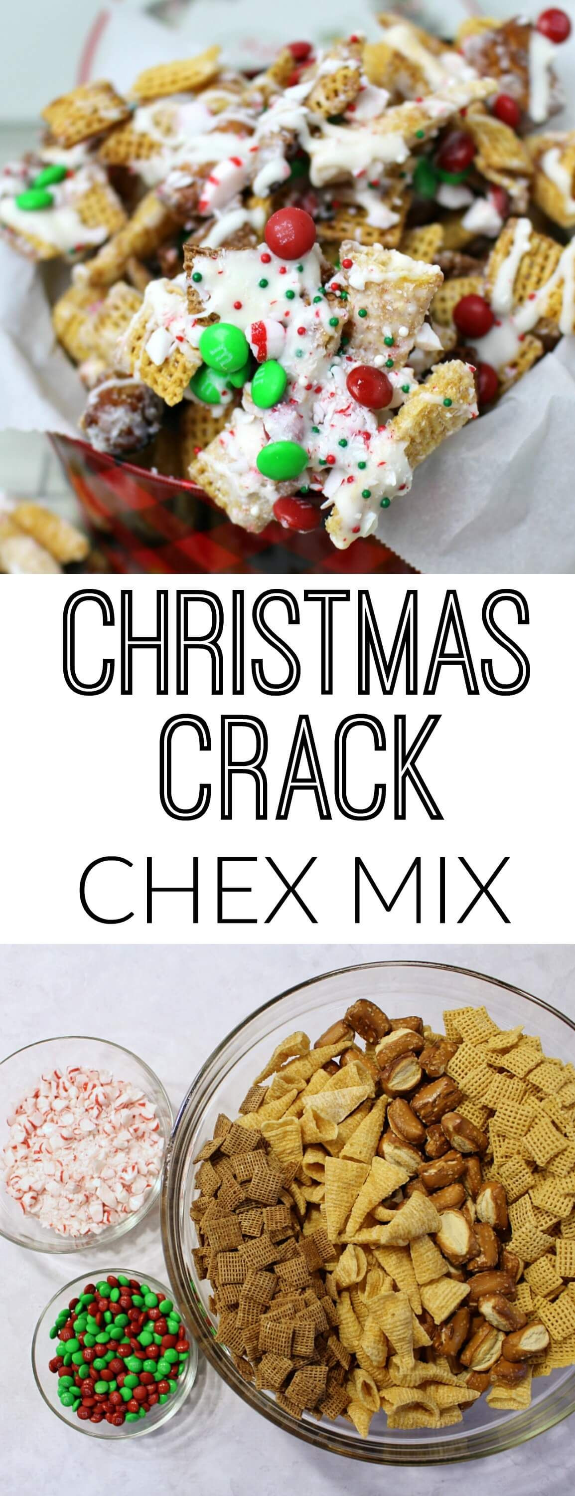 Christmas Crack Recipe With Pretzels
 Christmas Crack Chex Mix Pretzels chocolate M&M s