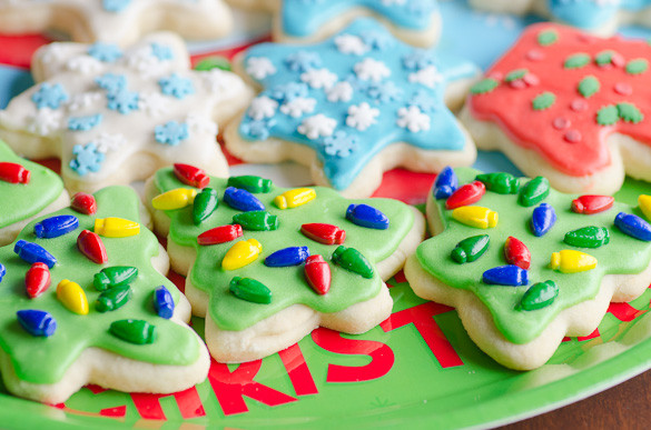 Christmas Cut Out Cookies
 Soft Christmas Cut Out Sugar Cookies with Easy Icing