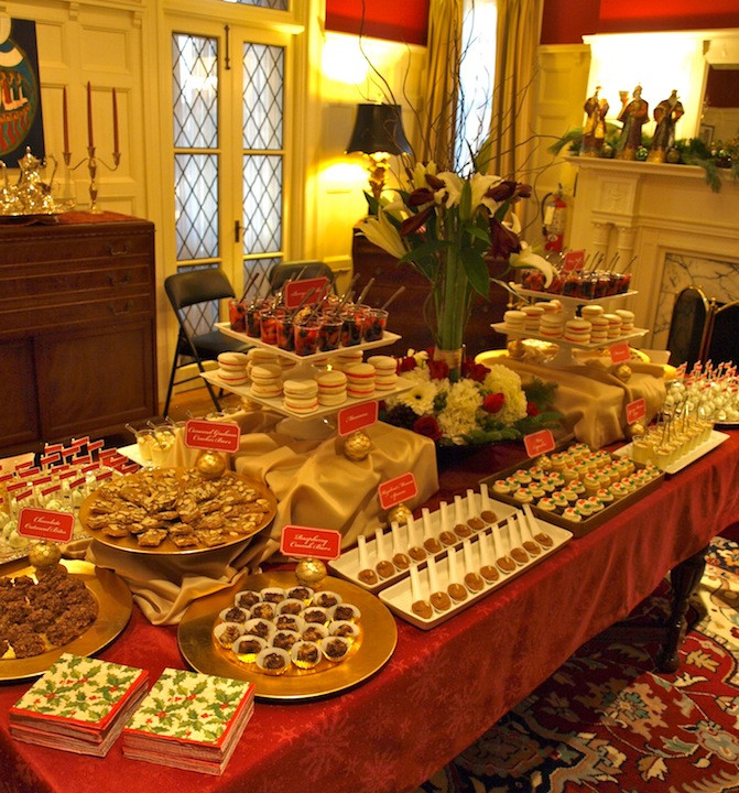 Christmas Dessert Table
 a party style xmas in july holiday dessert table