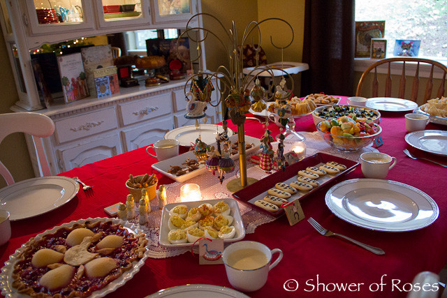 Christmas Dinner Party Ideas
 Shower of Roses Our Twelve Days of Christmas Dinner Party