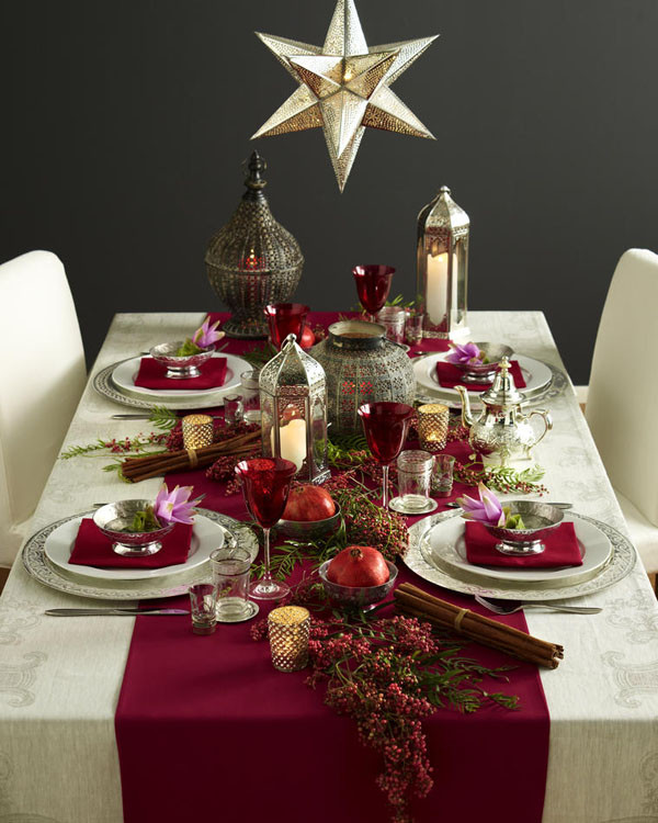 Christmas Dinner Table
 Ideas to decorate your Christmas dinner table