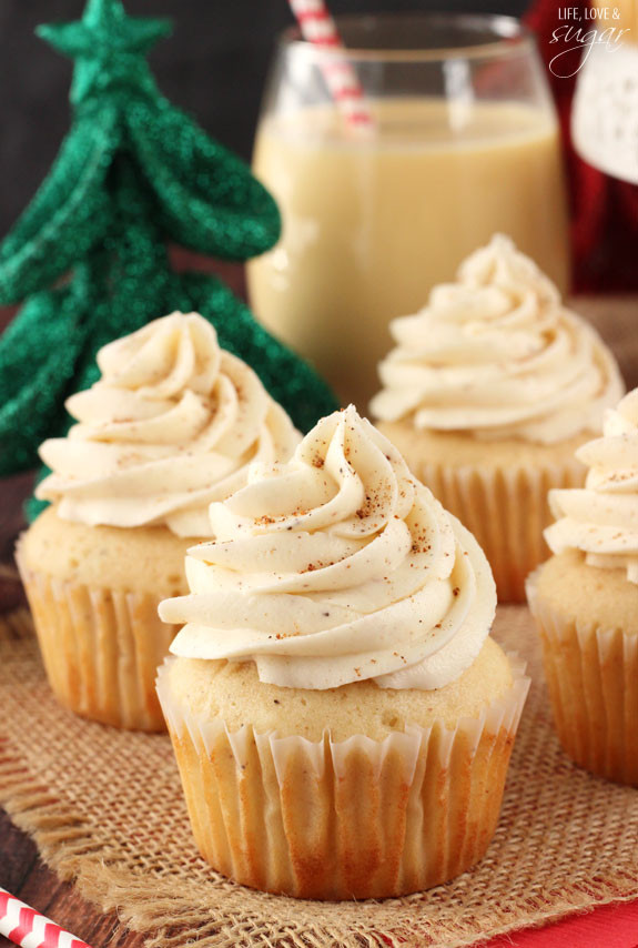 Christmas Eggnog Recipe
 Eggnog Cupcakes Life Love and Sugar