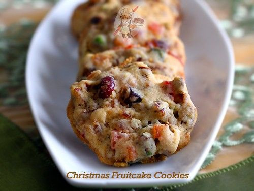 Christmas Fruit Cookies
 Eggless Christmas Fruitcake Cookies Recipe