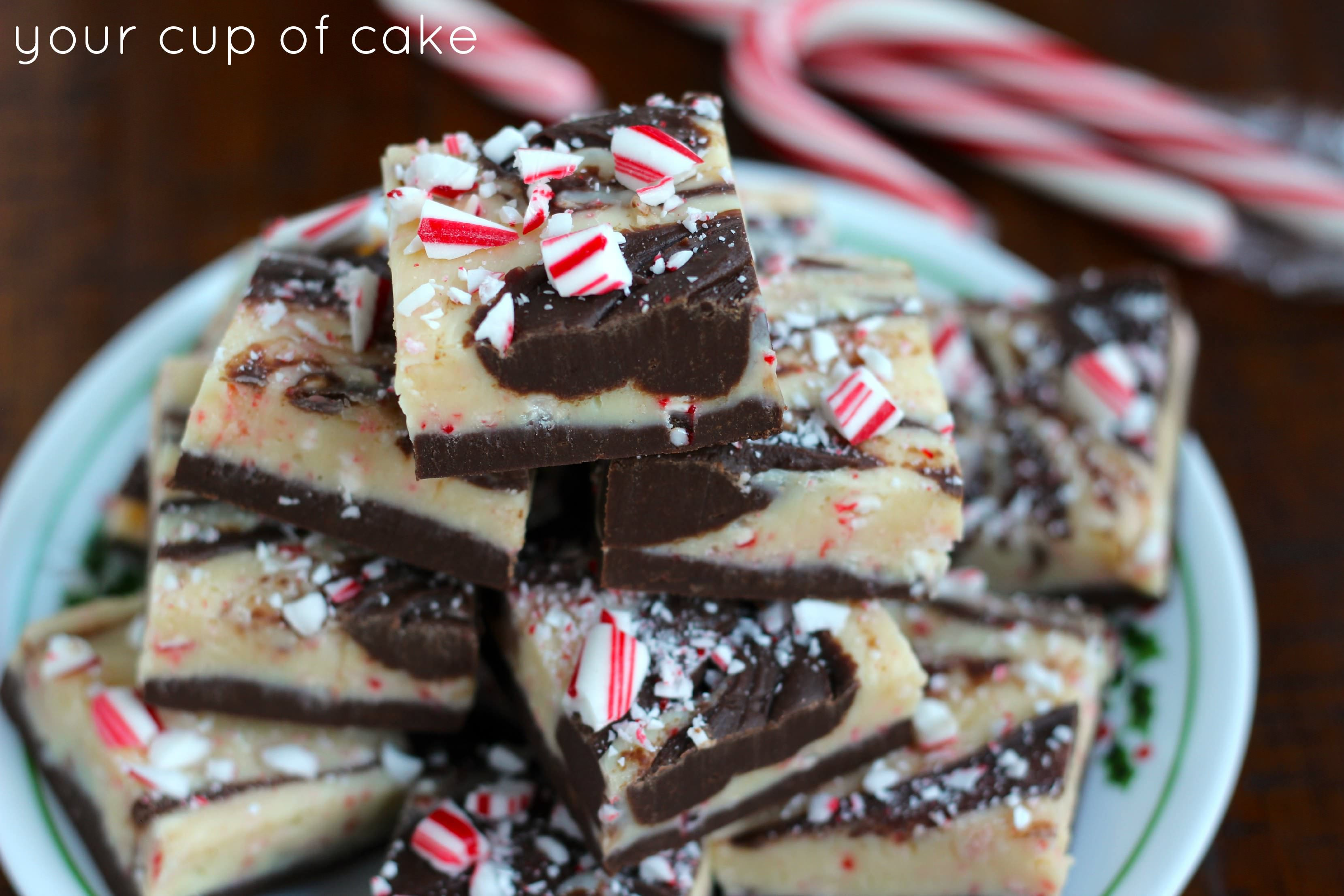 Christmas Fudge Recipe
 Chocolate Swirl Candy Cane Fudge Your Cup of Cake