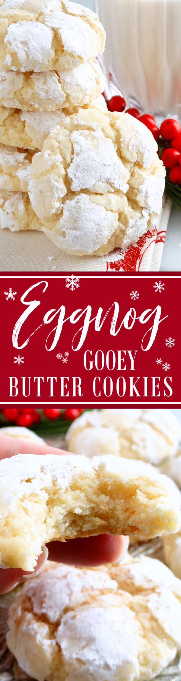 Christmas Gooey Butter Cookies
 Eggnog Gooey Butter Cookies from scratch  Wicked Good