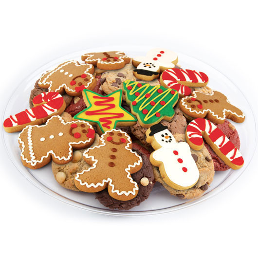Christmas M&amp;M Cookies
 Christmas Cookie Tray Christmas Cookie Favors